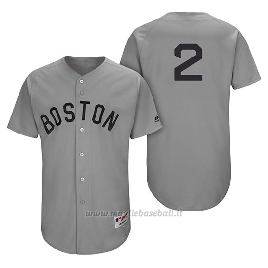 Maglia Baseball Uomo Boston Red Sox Xander Bogaerts Grigio Turn Back The Clock Autentico